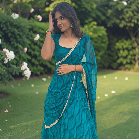 DEEP TEAL LEHENGA