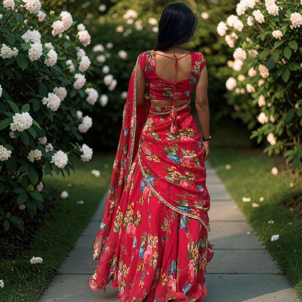 RASPBERRY MAGENTA LEHENGA