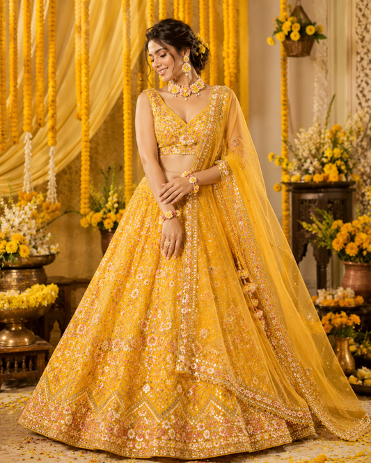 Haldi Lehengas