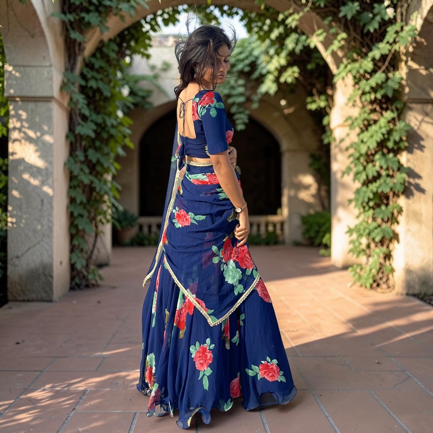 NAVY BLUE LEHENGA