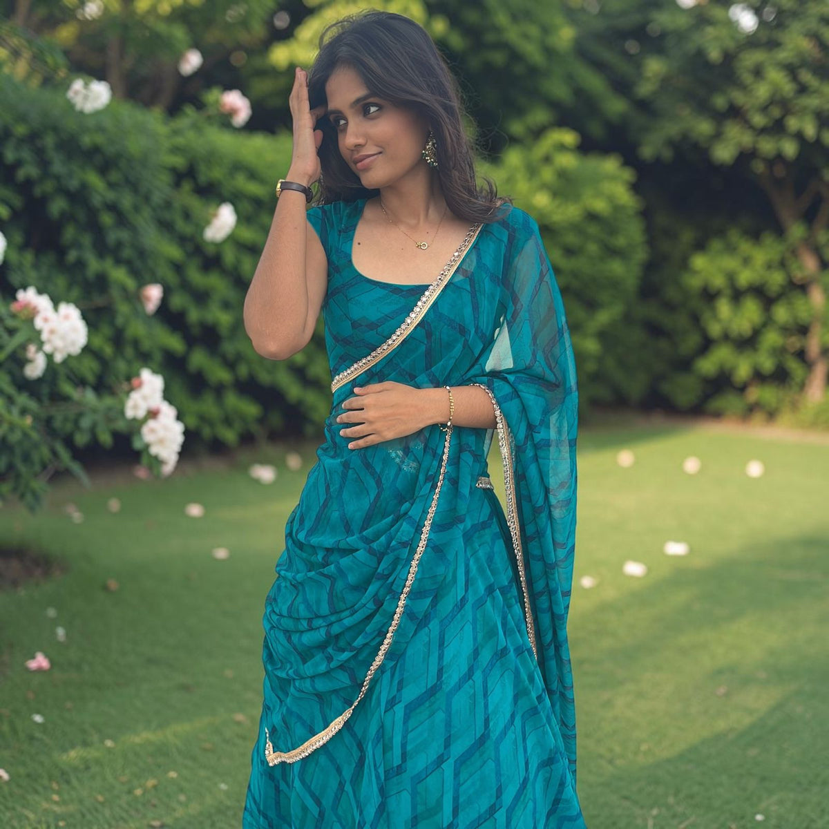 DEEP TEAL LEHENGA