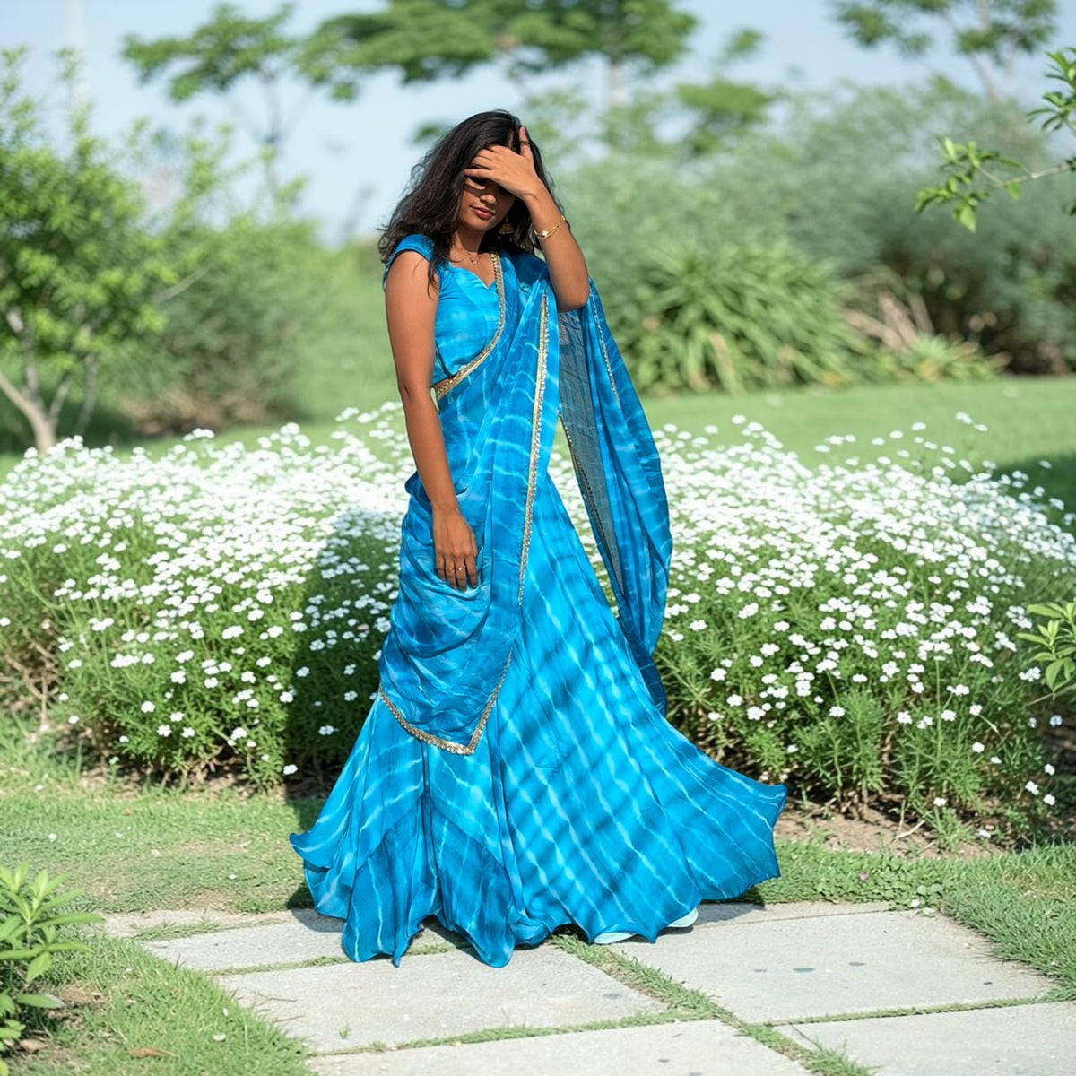 SKY BLUE LEHENGA