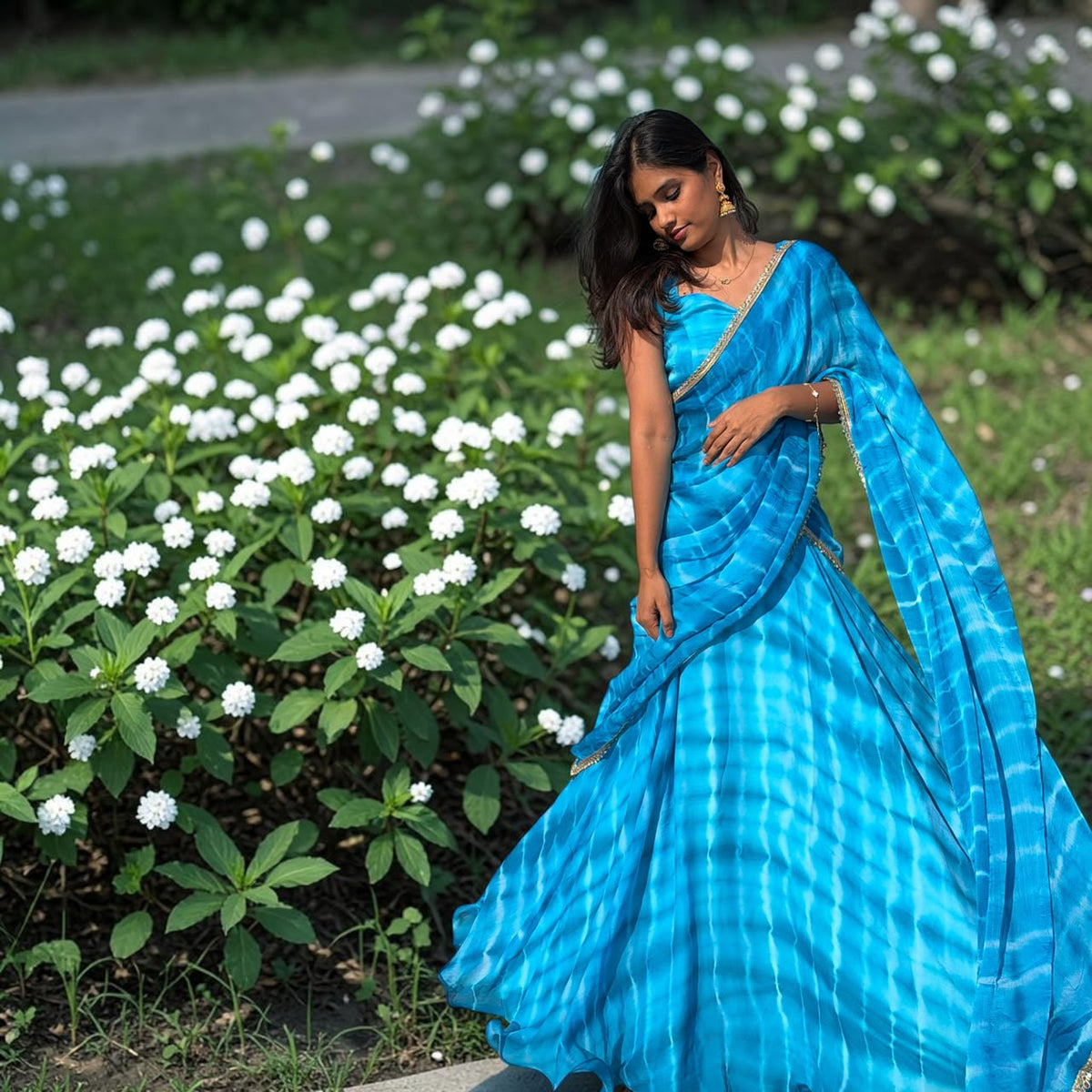 SKY BLUE LEHENGA