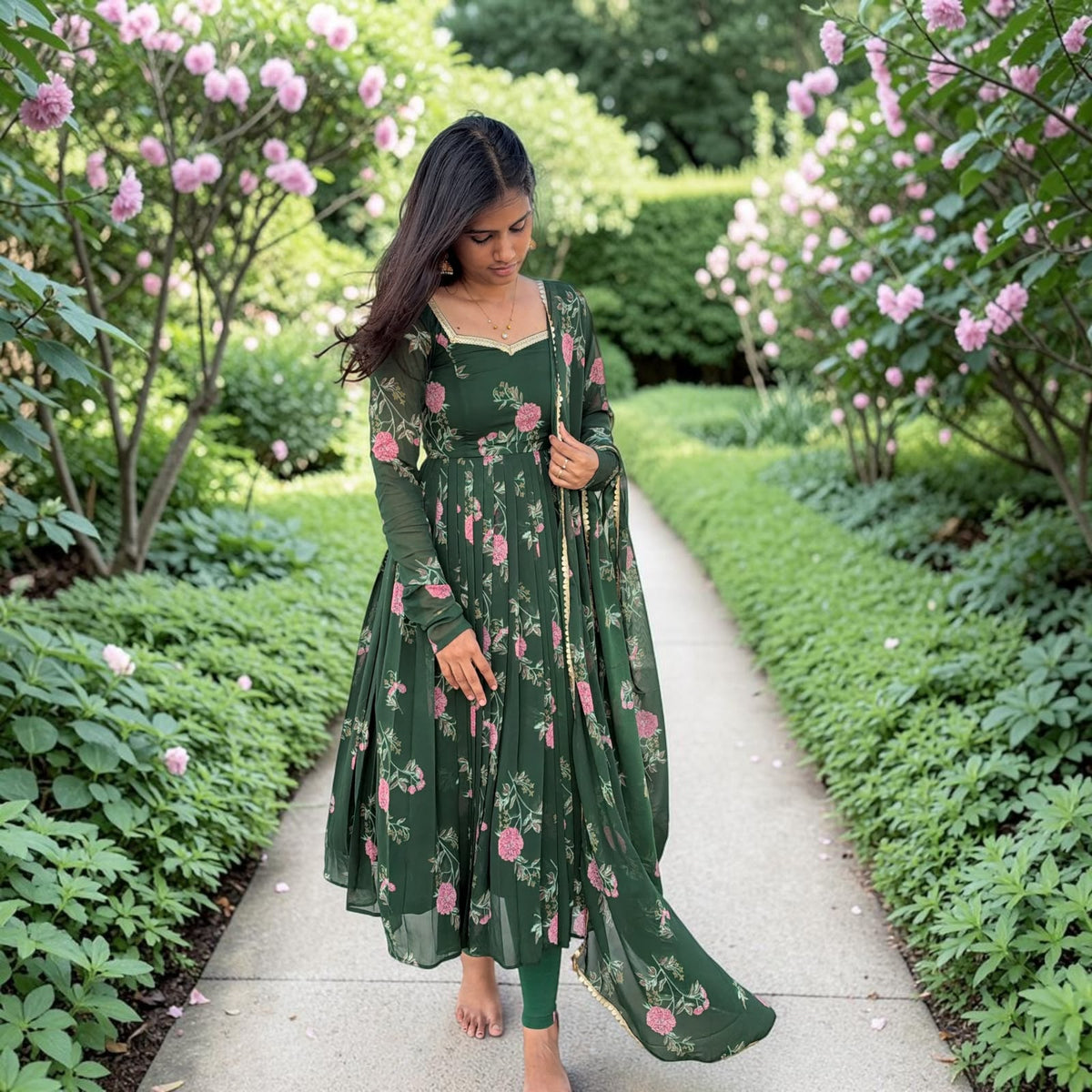 PLEATED BUDGET FRIENDLY ANARKALI