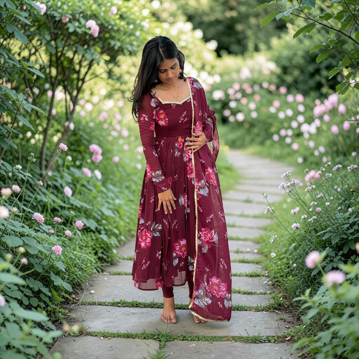 PLEATED BUDGET FRIENDLY ANARKALI