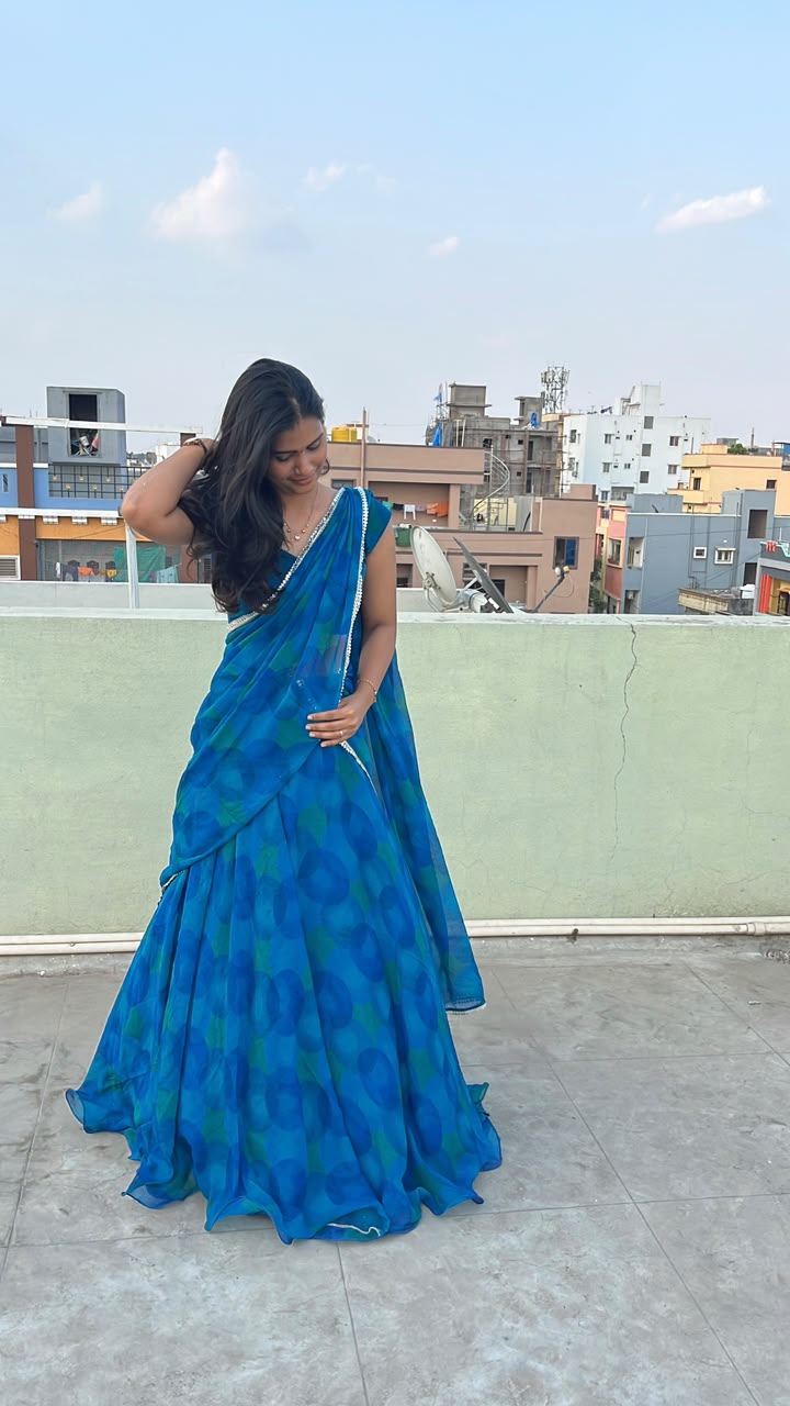 Blue Halfsaree
