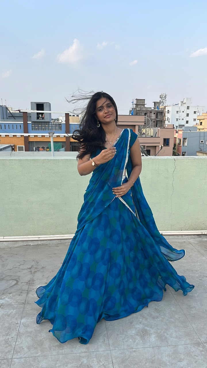 Blue Halfsaree