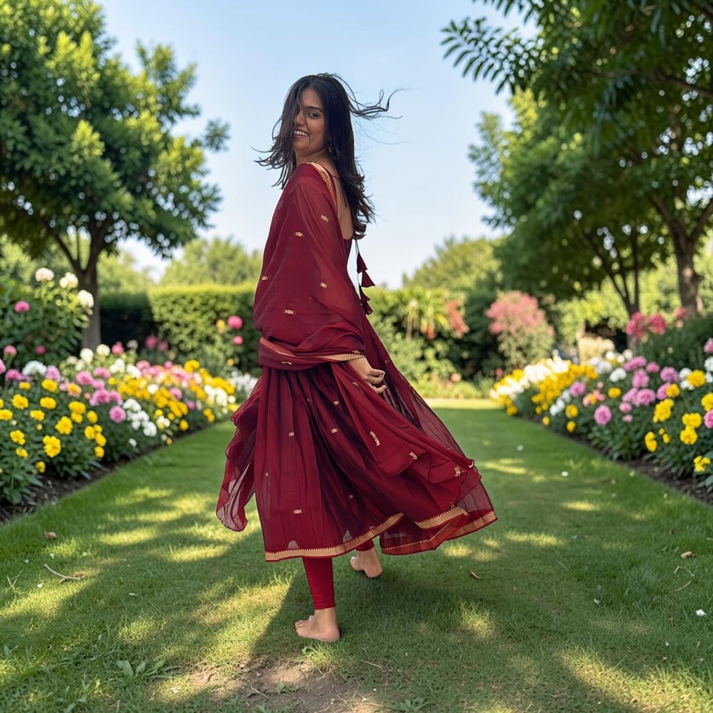 Narayanpet Pleated Anarkali