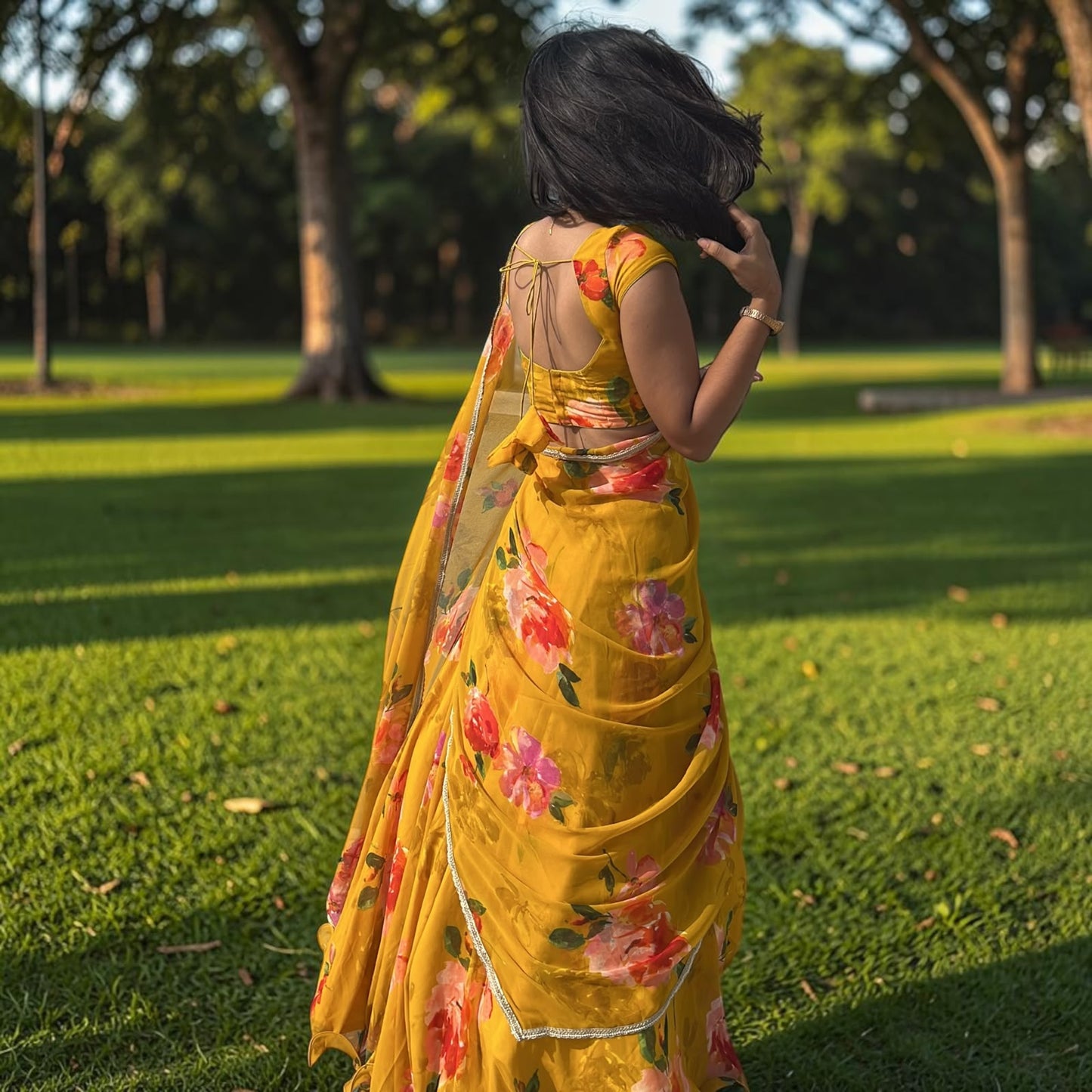 MUSTARD YELLOW LEHENGA