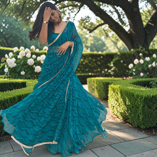 DEEP TEAL LEHENGA