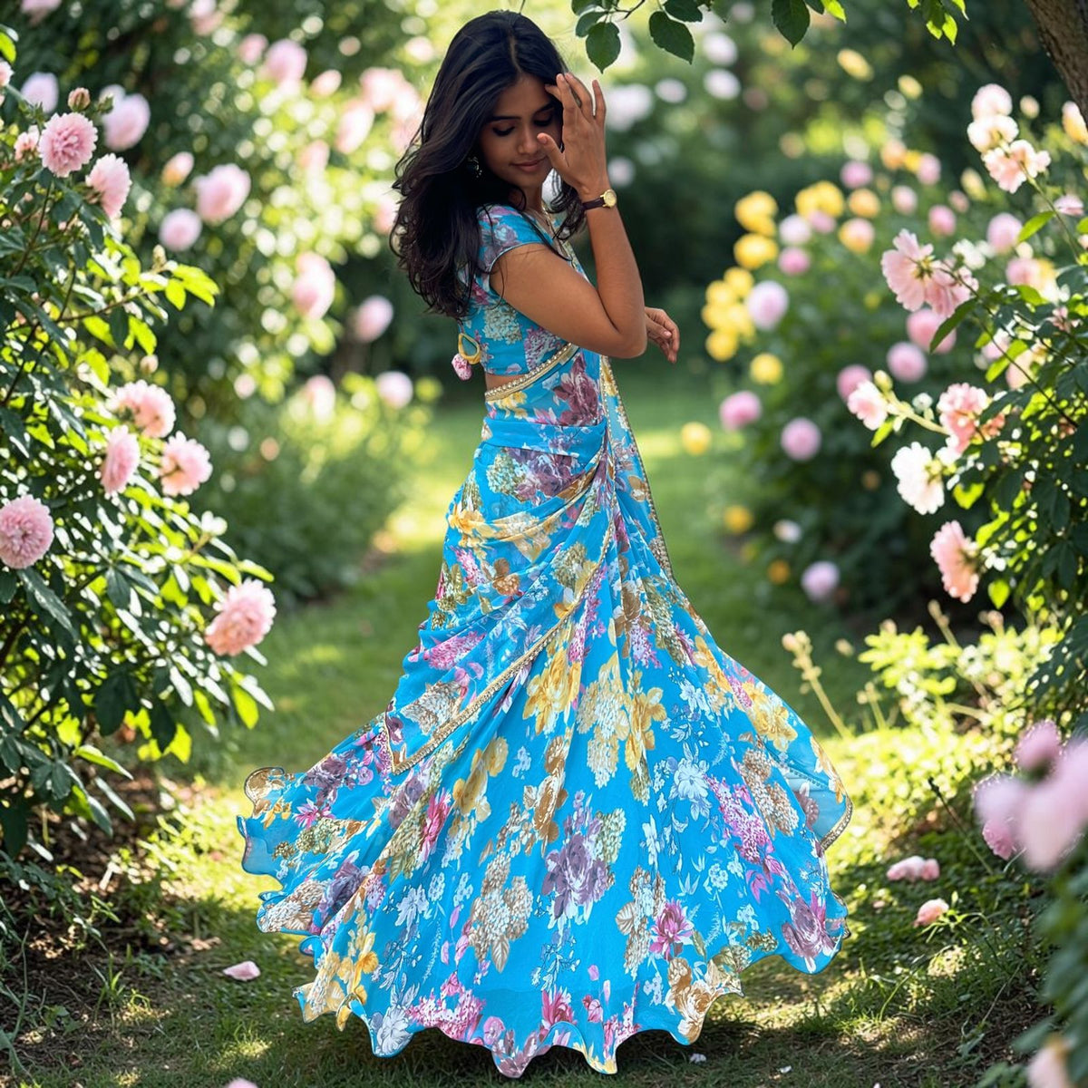 BLUE LEHENGA